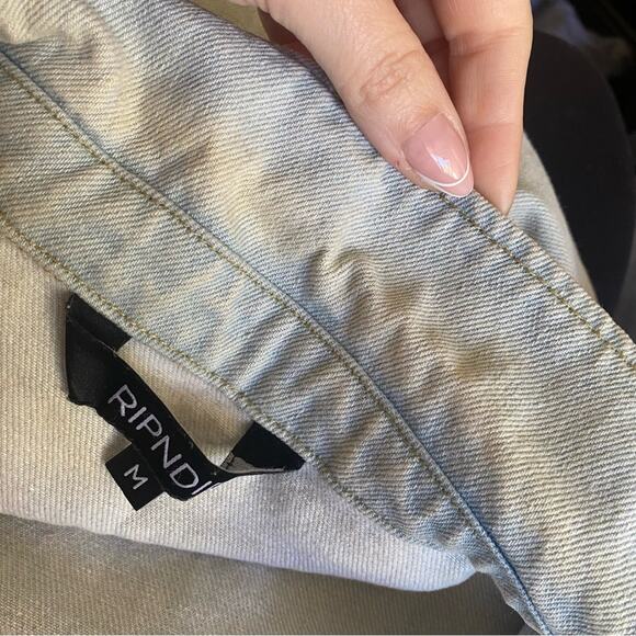 RIPNDIP Stop Being A P*ssy Denim Jacket - Picture 4 of 7